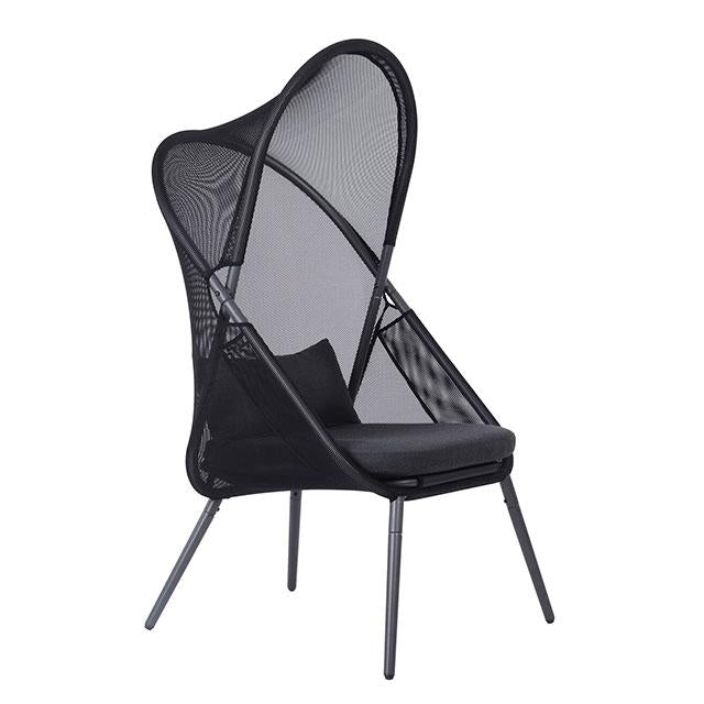 Alverta Foldable Chair Grey & Black (2/Ctn)