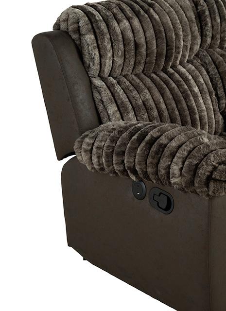 Dionysus Manual Reclining Loveseat Brown