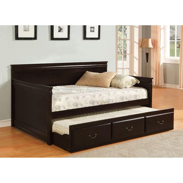 SAHARA Espresso Daybed w/ Twin Trundle, Espresso