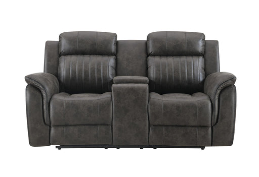 U8517 GREY CONSOLE RECLINING LOVESEAT image