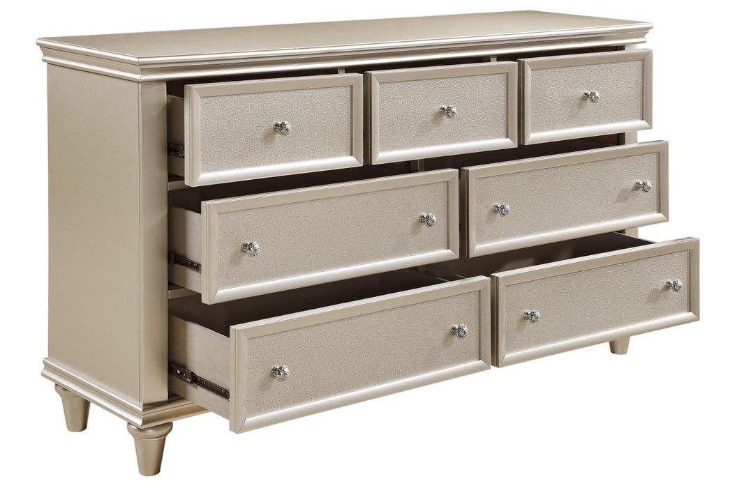 Celandine 7 Drawer Dresser in Silver 1928-5