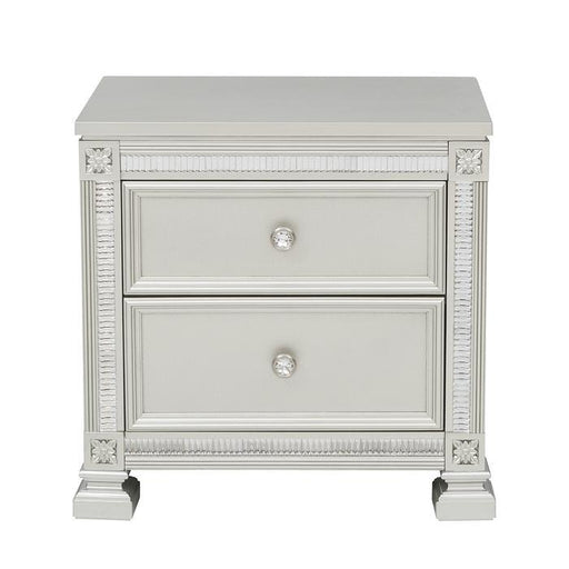 Bevelle 2 Drawer Nightstand in Silver 1958-4 image