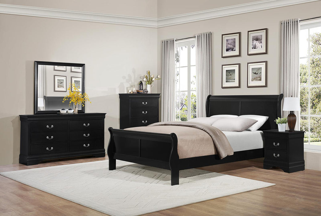 Mayville 2 Drawer Nightstand in Black 2147BK-4