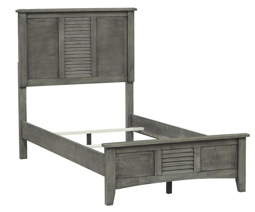 Garcia Twin Panel Bed in Gray