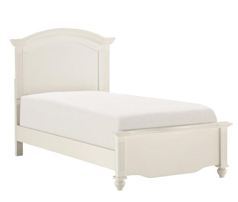 Meghan Twin Panel Bed in White 2058WHT-1*