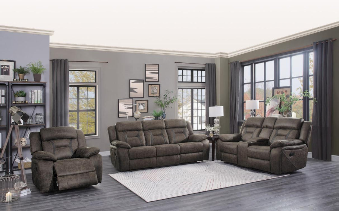 Madrona Double Reclining Loveseat in Dark Brown 9989DB-2