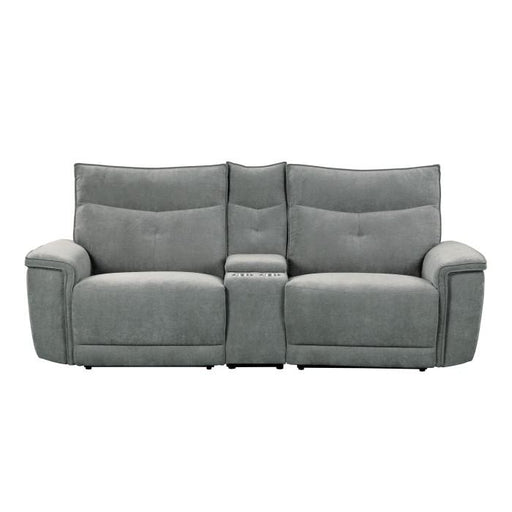 Tesoro Power Double Reclining Loveseat in Dark Gray image