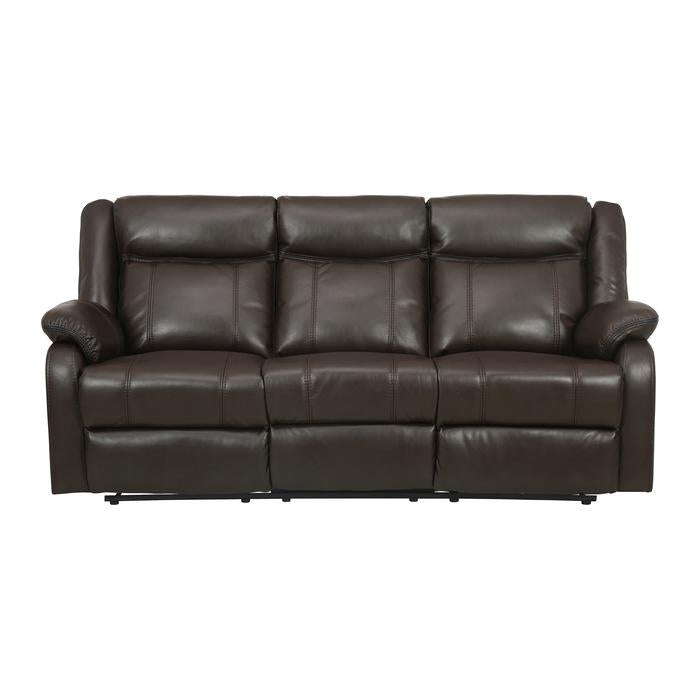 Jude Double Glider Recliner Sofa in Brown 8201BRW-3 image