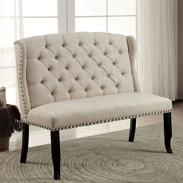 Sania 7 Pc Dining Table Set Solid Wood