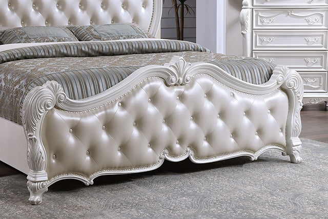 Ventresca Bed White & Chrome